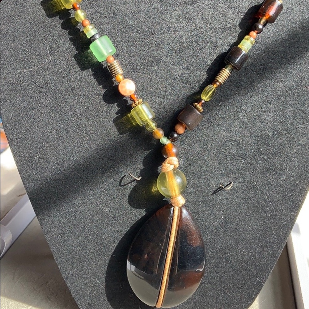 Genuine Lucite Beaded Necklace